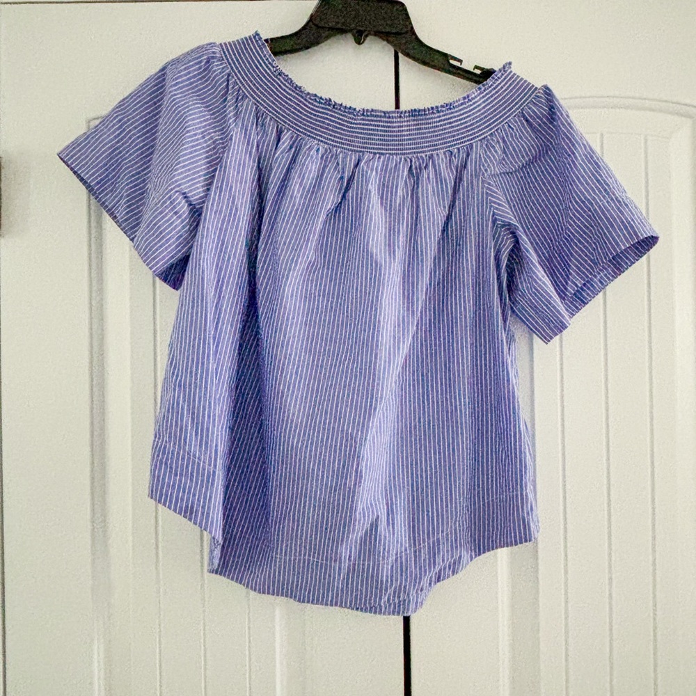 J Crew Off the Shoulder Top